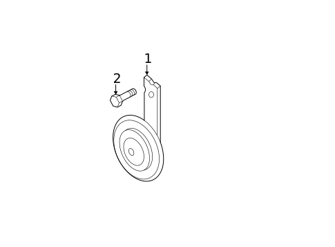 Horn for 2014 Hyundai Accent #0