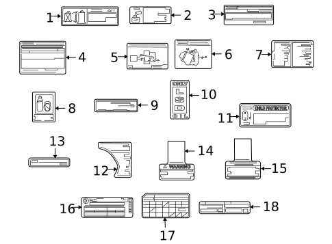 Labels for 2008 Toyota Tacoma #0