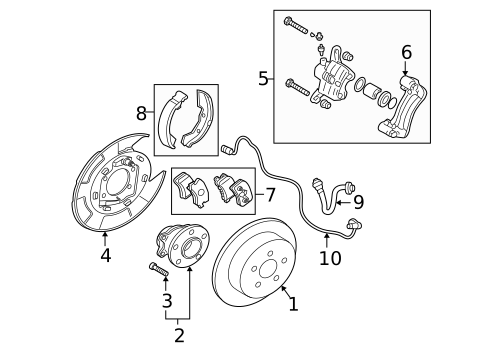 Brake Components for 2010 Mitsubishi Eclipse #1