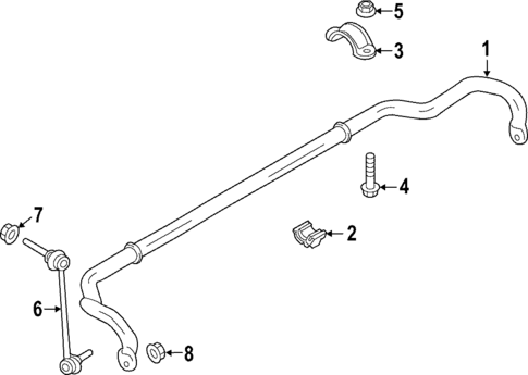 Stabilizer Bar & Components for 2022 Porsche 911 #1