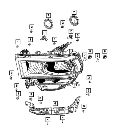 Lamps, Interior and Exterior for 2023 Ram 3500 #4