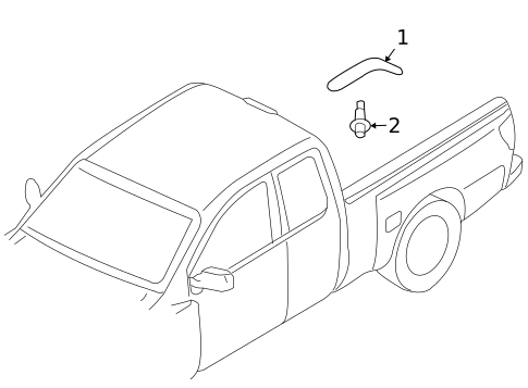 Exterior Trim - Cab for 2009 Suzuki Equator #1