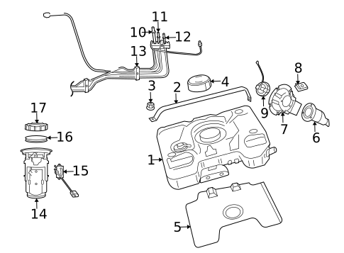 Fuel System Components for 2010 Dodge Viper #0