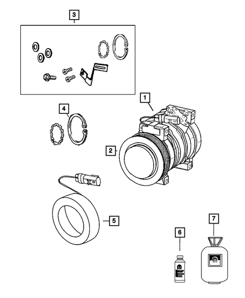 Air Conditioner Compressor and Mounting for 2017 Dodge Viper #0