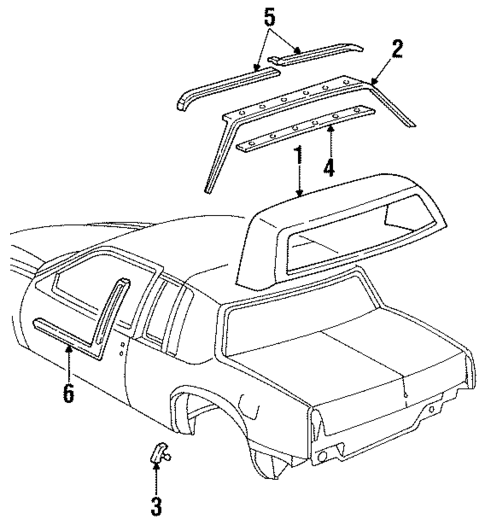 Vinyl Roof for 1990 Cadillac Eldorado #1