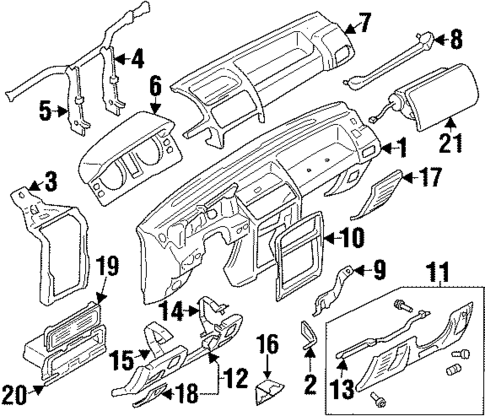Instrument Panel for 2000 Mitsubishi Montero #0
