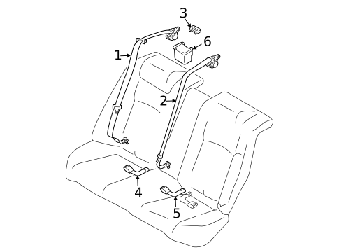 Seat Belt for 2015 INFINITI Q40 #0