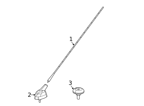 Antenna & Radio for 2024 Ram ProMaster 3500 #1