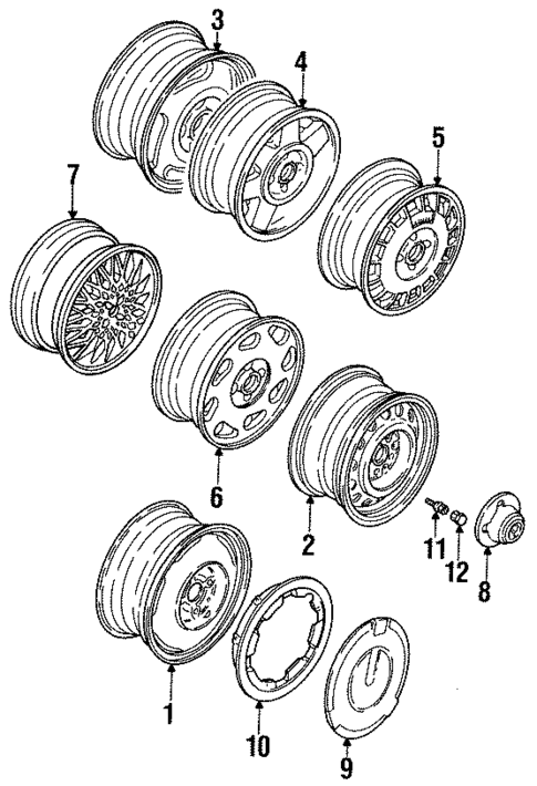 Wheels & Trim for 1991 Volkswagen Jetta #0