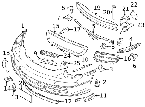 Bumper & Components - Front for 2012 Porsche 911 #1