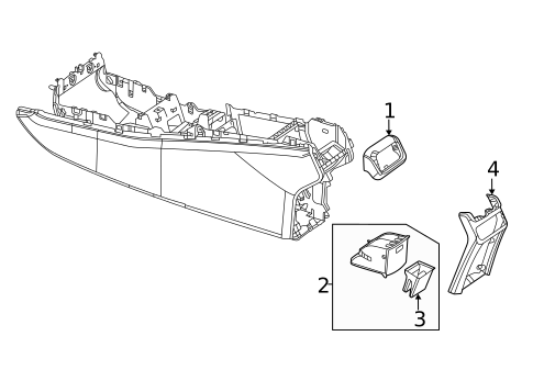 Console for 2021 Mercedes-Benz GLE 53 AMG® SUV #2