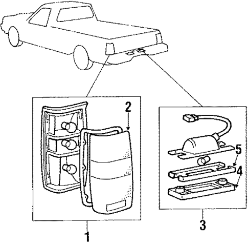 License & Tail Lamps for 1995 Mitsubishi Mighty Max #0