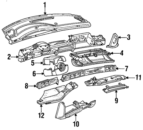 Instrument Panel for 1993 Audi V8 Quattro #0