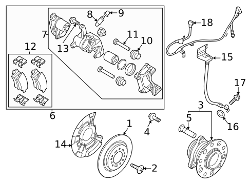 Rear Brakes for 2020 Kia Stinger #2