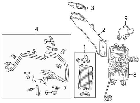 Trans Oil Cooler for 2014 Chevrolet Corvette #1