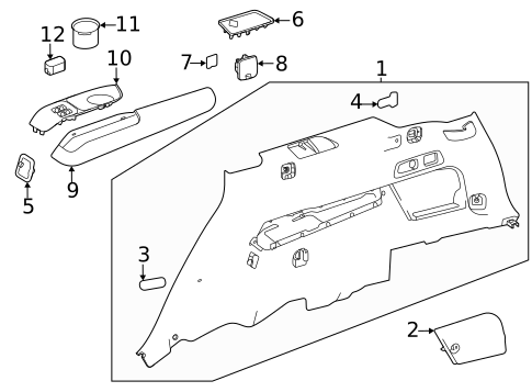 Interior Trim - Rear Body for 2024 Mercedes-Benz GLS 450 #0