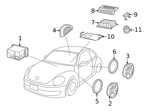 Sound System for 2012 Volkswagen Beetle #0
