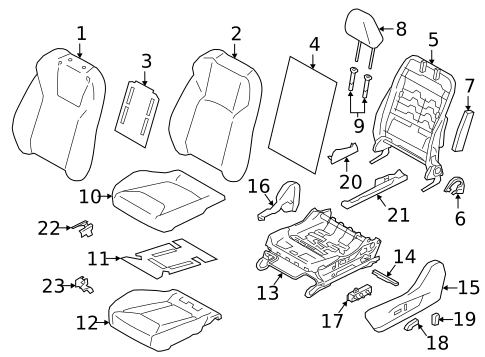 Seats for 2023 Subaru Crosstrek #1