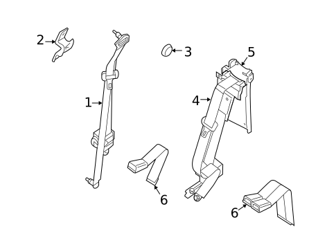 Seat Belt for 2012 Suzuki Equator #1