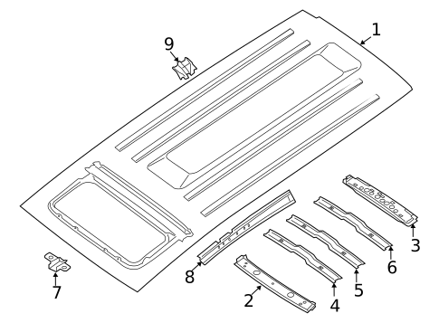 Roof & Components for 2007 Nissan Armada #0