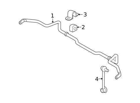 Stabilizer Bar & Components for 2009 Mazda CX-9 #0