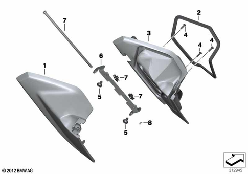 Motorcycle Trim Section, Windshield for 2019 BMW-Motorrad C 650 Sport #4