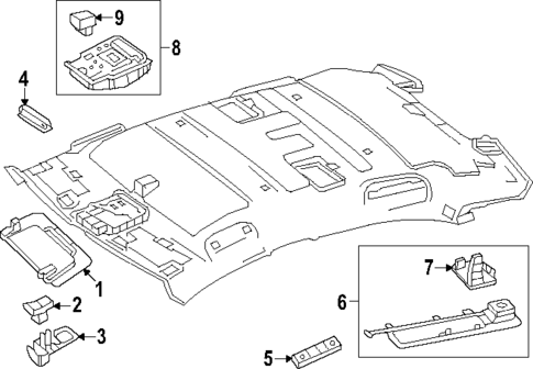 Interior Trim - Roof for 2025 Mercedes-Benz EQE AMG® #0
