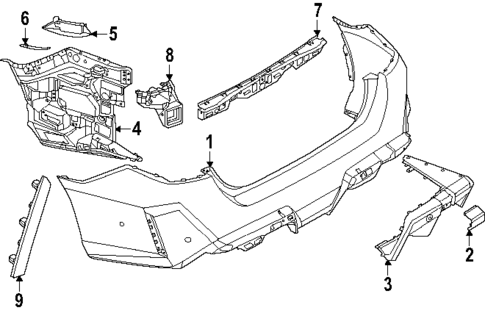 Bumper & Components - Rear for 2025 BMW M5 #0