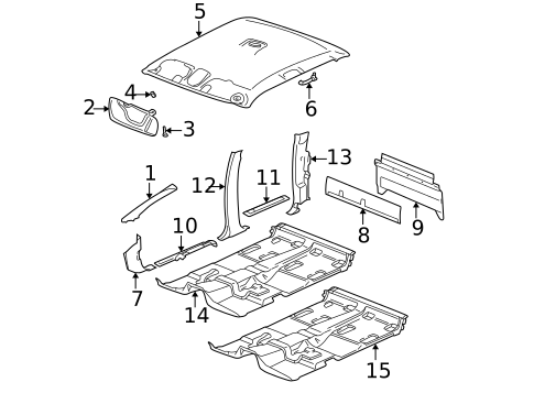 Interior Trim - Cab for 2007 GMC Sierra 3500 Classic #0