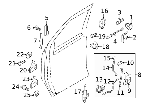 Lock & Hardware for 2015 Ford Expedition #3