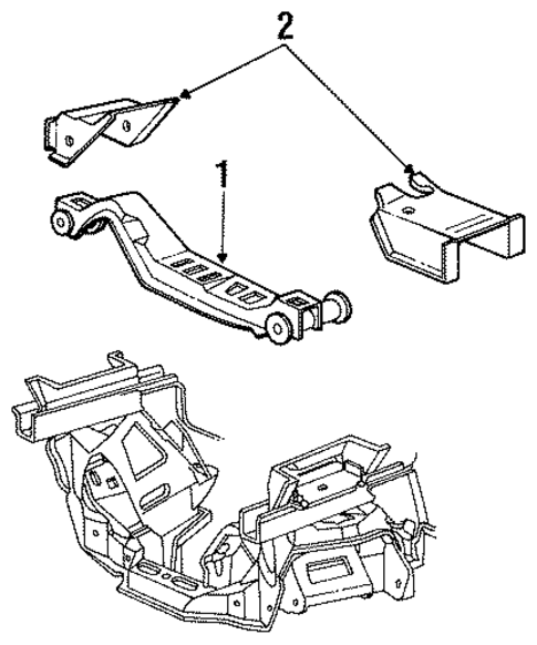 Engine & Trans Mounting for 1987 Mercury Cougar #0
