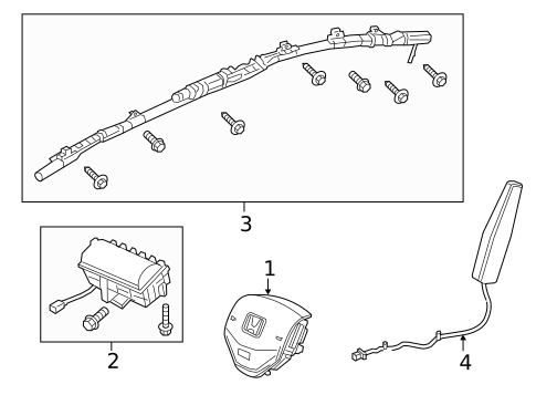 Air Bag Components for 2019 Honda Fit #1
