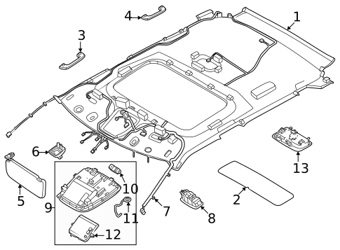 Interior Trim - Roof for 2022 Kia EV6 #0