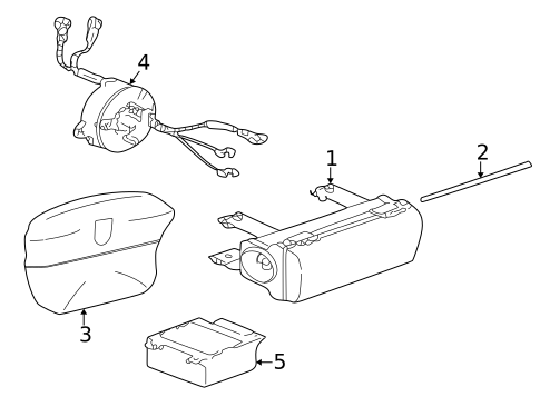 Air Bag Components for 1999 Porsche 911 #0