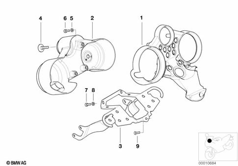 Instrument Cluster for 2000 BMW-Motorrad R 1100 R #2