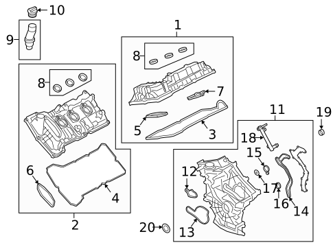 Valve Train Components for 2024 Lincoln Aviator #0