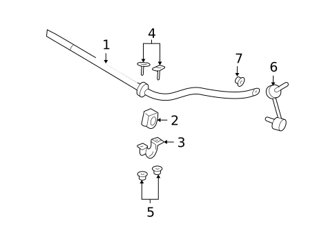 Stabilizer Bar & Components for 2006 Ford Crown Victoria #0