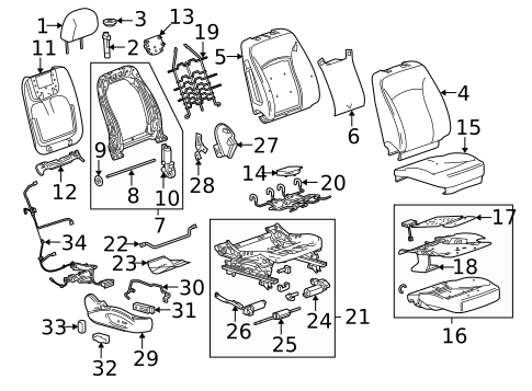 Passenger Seat Components for 2025 Buick Envista #1