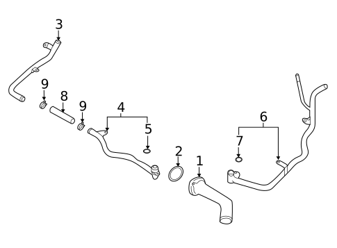 Hoses & Pipes for 2024 Subaru Forester #1