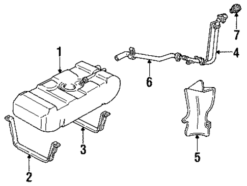 Fuel System Components for 1994 Chevrolet Lumina APV #0