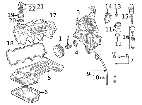 Engine Parts for 2003 Mercedes-Benz SLK320 #0
