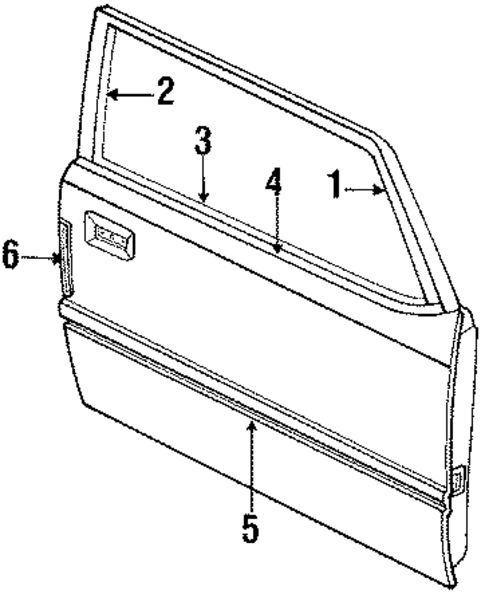 Door Assembly for 1984 Ford Mustang #0