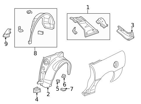 Inner Structure for 2001 Chevrolet Camaro #1