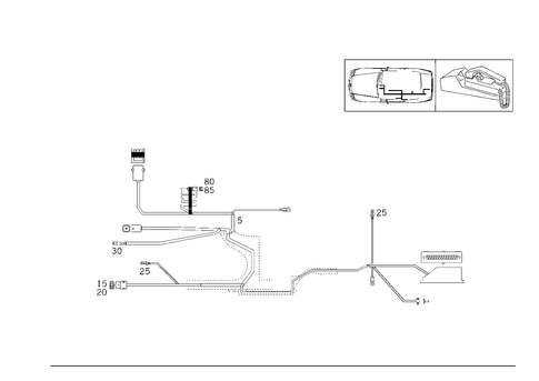 Cable Harness Automobile Telephone for 1994 Mercedes-Benz SL320 #0