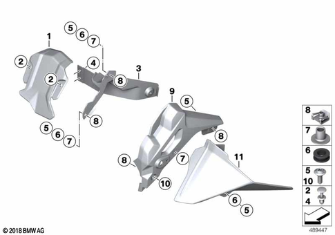 Motorcycle Trim Section, Windshield for 2024 BMW-Motorrad F 900 GS Adventure #0
