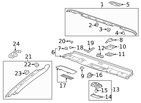 Interior Trim - Roof for 2014 Chevrolet Camaro #0