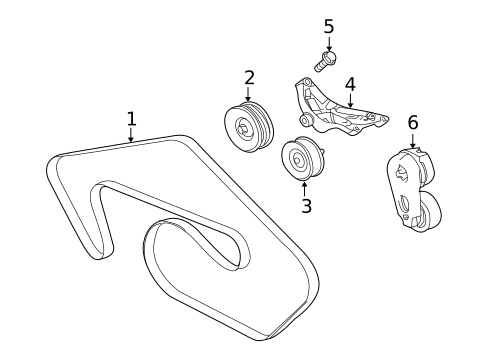Accessory Drive Belt System Components for 2020 Jaguar F-Type #8