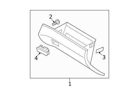Glove Box for 2007 Kia Spectra5 #0