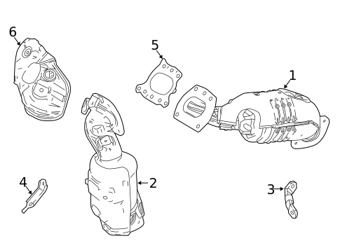 Exhaust Manifold for 2021 Toyota Highlander #0