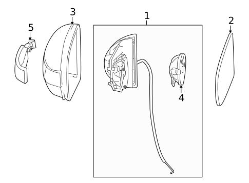 Outside Mirrors for 2007 Mercedes-Benz R 63 AMG® #0
